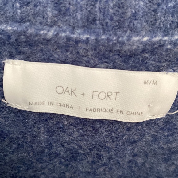 OAK + FORT - fuzzy wool blend sweater crop top size medium - Picture 6 of 7